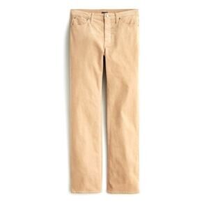 J.Crew LIGHT KHAKI  High-rise slim demi-boot corduroy pant